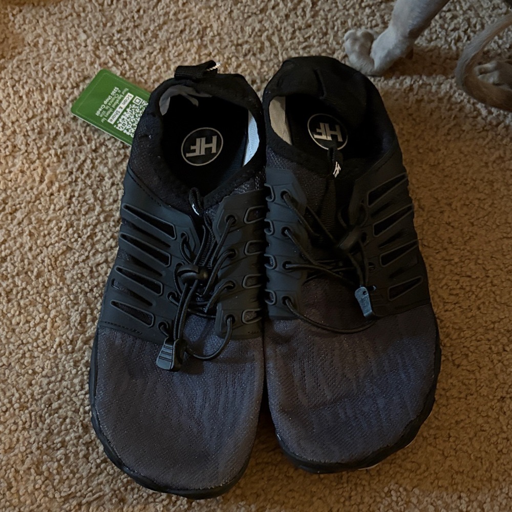 Black and Gray Athletic Shoes